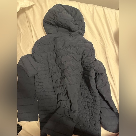 National Geographic Puffer Coat With Hood In Navy, Size Women’s Medium - Picture 6 of 6